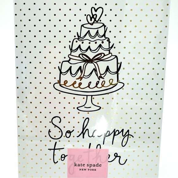 Kate Spade Hard Cover SO HAPPY TOGETHER Lined Journal Book Bridal, Wedding - Picture 9 of 9